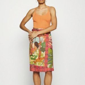 Farm Rio Beach Desire Midi Wrap Skirt